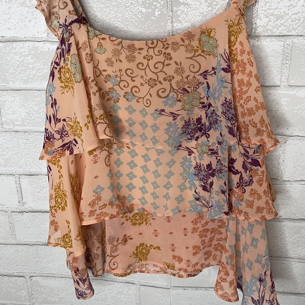 Wayf Ruffle Print Tank Top - Picture 4 of 9